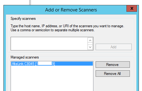 add network scanner device