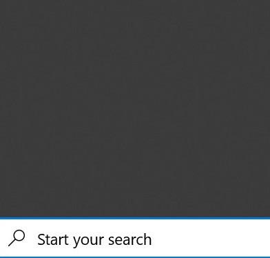 Windows 10 search giving blank results