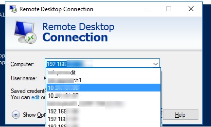 history of rdp connections in windows 
