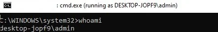 cmd running as different user in windows 10