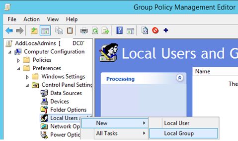 group policy preferences manage local groups