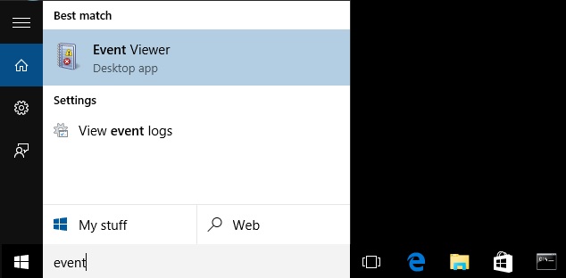 win10 Event Viewer