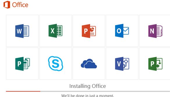 office 365/2019 install all available apps at once