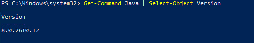 Get-Command Java 