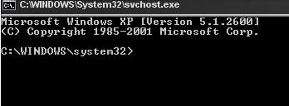 windows xp - run interactive cmd on behalf system